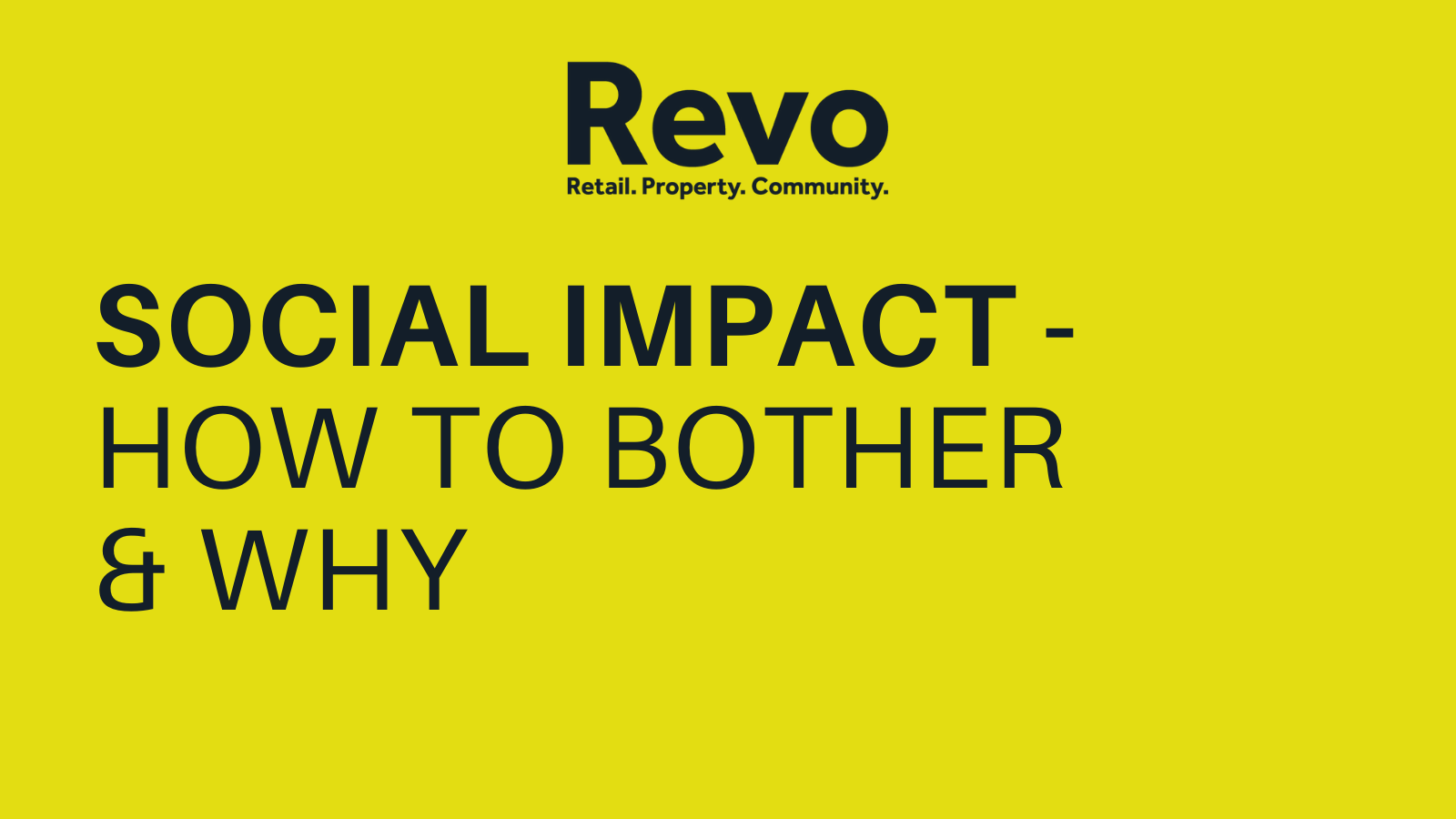 Social Impact webinar